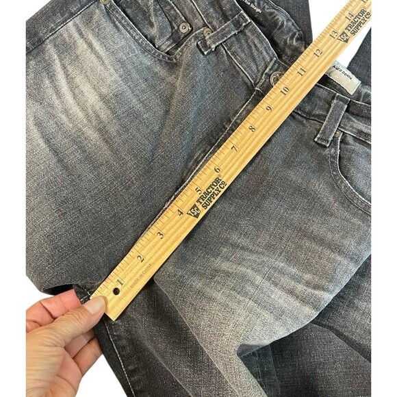 AG Adriano Goldschmied Saige High Rise Straight Jeans Black Size 28 Inseam 26 - Picture 13 of 16